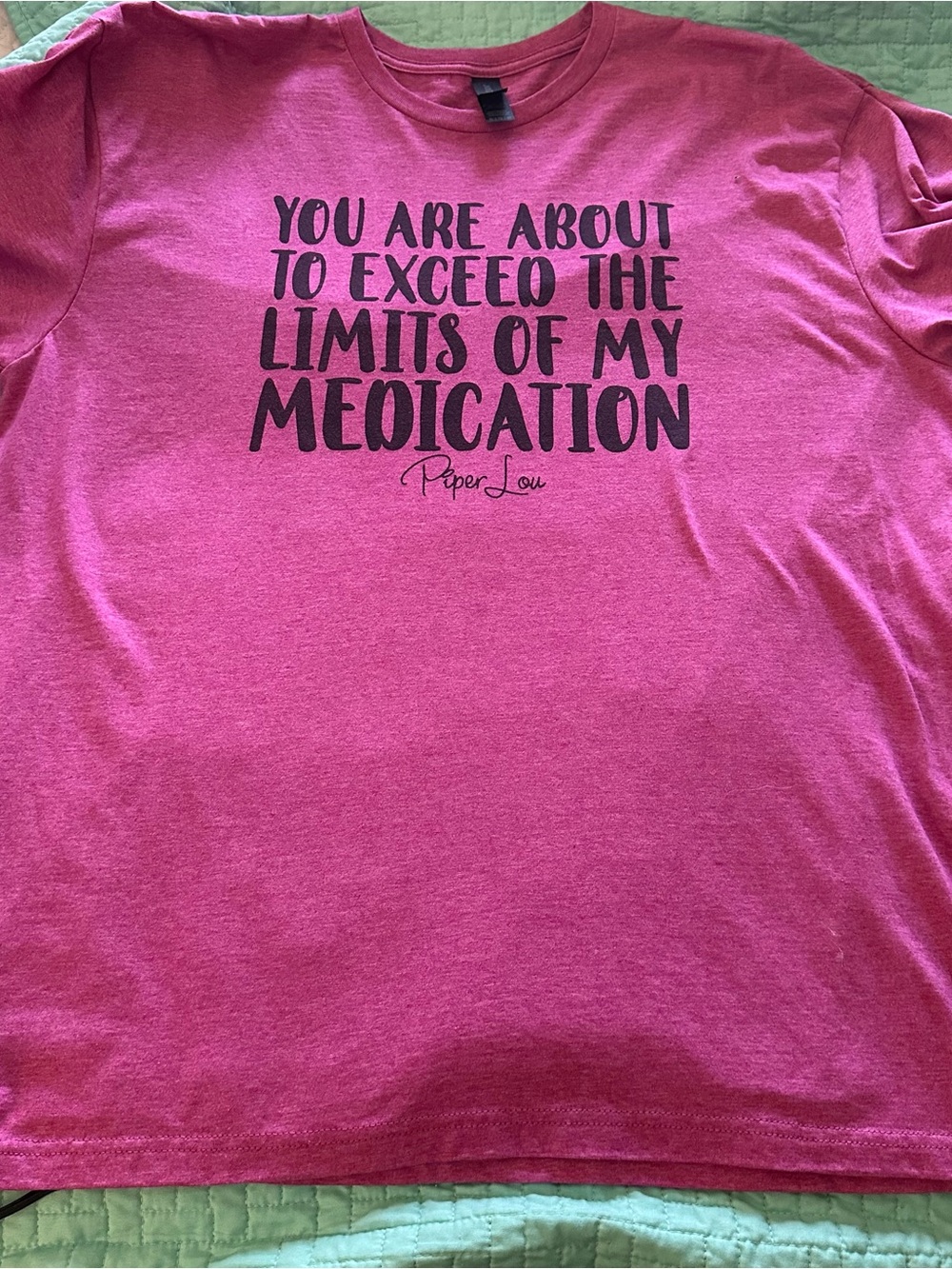 Gildan Hot Pink Tee with Black Graphic
